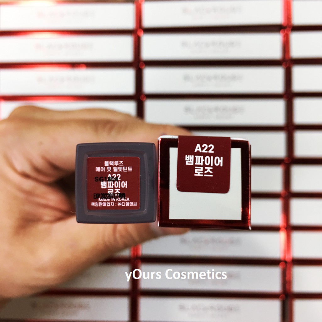 [Auth Hàn] Son Kem Lì Black Rouge A22 Màu Đỏ Nâu Tím Maple Version 4 Vampire Rose | Thế Giới Skin Care