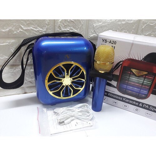 Loa Kẹo Kéo Karaoke Bluetooth Mini - Loa bluetooth - Ys A20 phát nhạc zing, youtube - hát karaoke kèm micro không dây