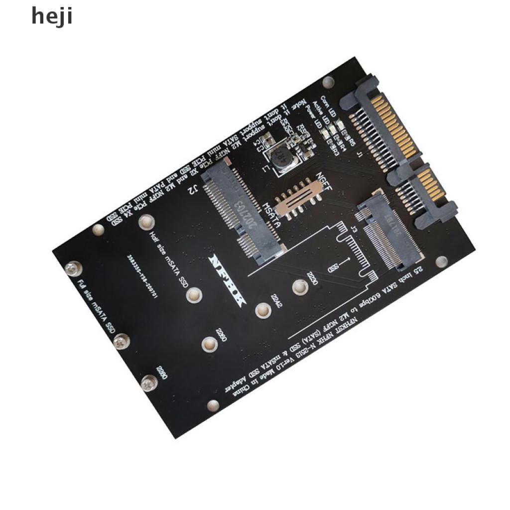 Thẻ Chuyển Đổi Heji M.2 Ngff Msata Ssd Sang 2.5 "Sata 3.0 2 Trong 1 Cho Pc Laptop | BigBuy360 - bigbuy360.vn