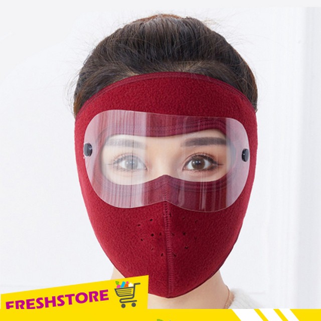 Khẩu Trang Ninja Nam Nữ Che Kín Mặt Kín Cổ Lót Vải Nỉ Siêu Ấm Có Kính KTN01KHNX – Freshstore | BigBuy360 - bigbuy360.vn