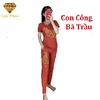 Đồ bộ mặc nhà mặc mát  Anh Phúc + Cotton Con Công