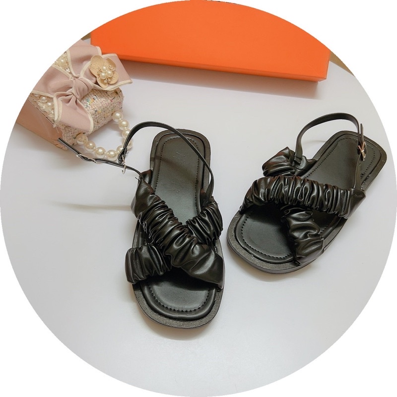 XẢ KHO , Dép quai hậu nhún chéo đế bánh mì đẹp xỉu