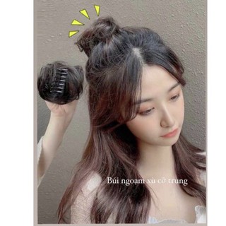 Tóc giả búi ngoạm mini