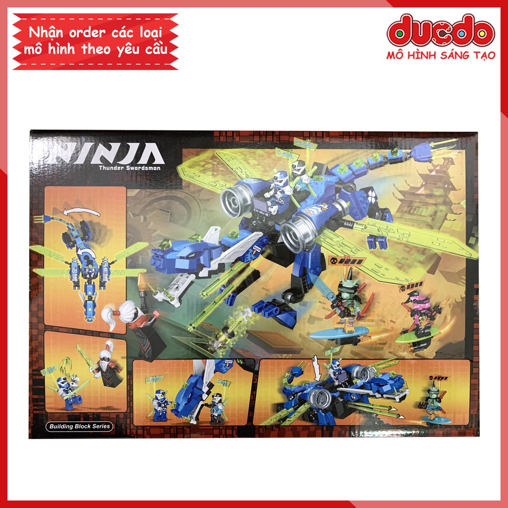 LARI 11488 Lắp ghép Ninjago Rồng máy siêu cấp của Jay - Jay's Cyber Dragon - Đồ chơi Xếp hình Mô hình Ninja 71711 Bela