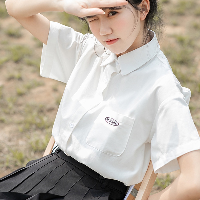 Áo Sơ Mi Unisex Ngắn Tay Phối Túi Ngực Form Dáng Rộng Thời Trang Sugal SO MI NU 017