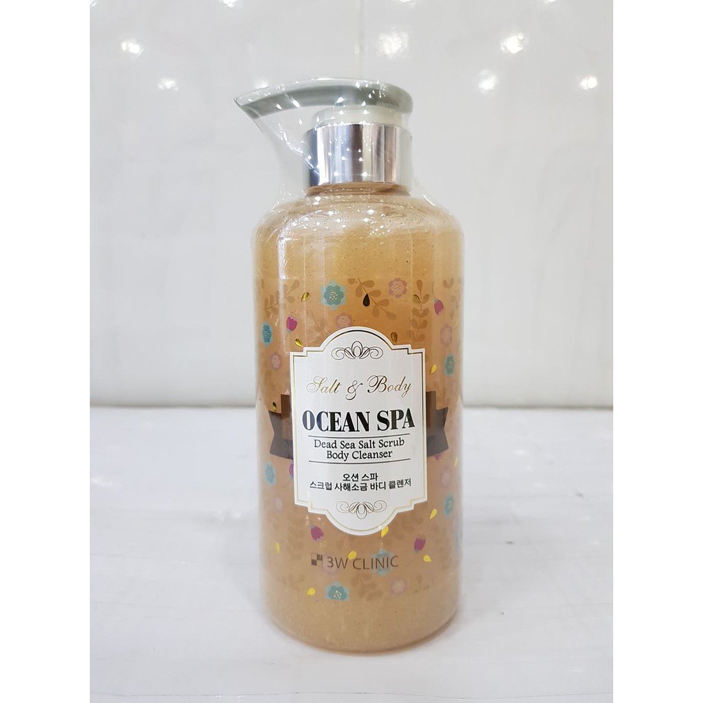 Sữa Tắm Muối Biển Tẩy Da Chết 3W CLINIC Salt And Body Ocean Spa 500ml Hàn Quốc | BigBuy360 - bigbuy360.vn