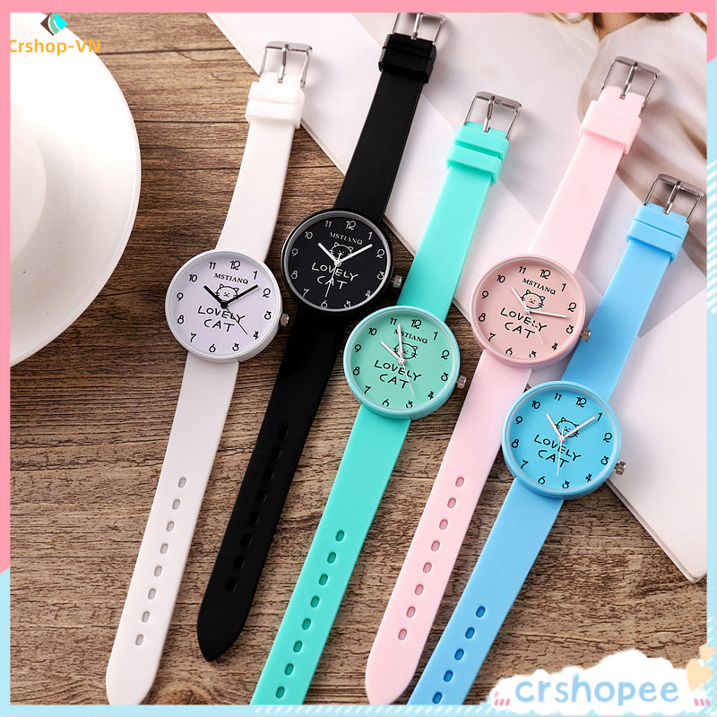 Đồng Hồ Đeo Tay Họa Tiết Hoạt Hình Ngọt Ngào Đáng Yêu Cho Học Sinh | BigBuy360 - bigbuy360.vn