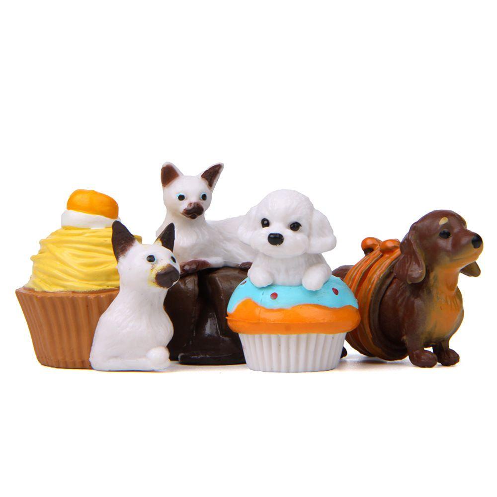 Set 5/4 Đồ trang trí Chú Cún Mini Dùng Trang Trí Chậu Cây/ Chậu Hoa Dễ Thương