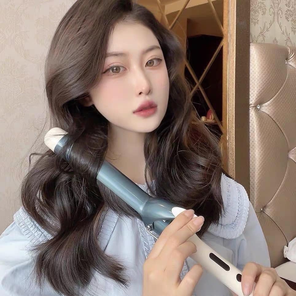 Máy uốn tóc xoăn Hàn Quốc Koremi làm tóc xoăn lọn to nhỏ cao cấp cho Salon - Máy làm tóc đa năng
