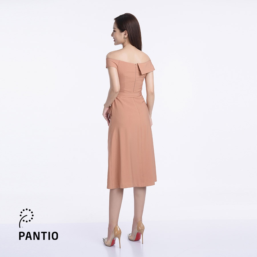 Đầm dạo phố thiết kế hở vai FDP32559 - PANTIO