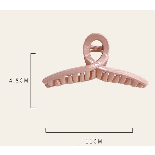 Kẹp tóc càng cua nhựa cỡ lớn màu trơn dành cho nữ PK041