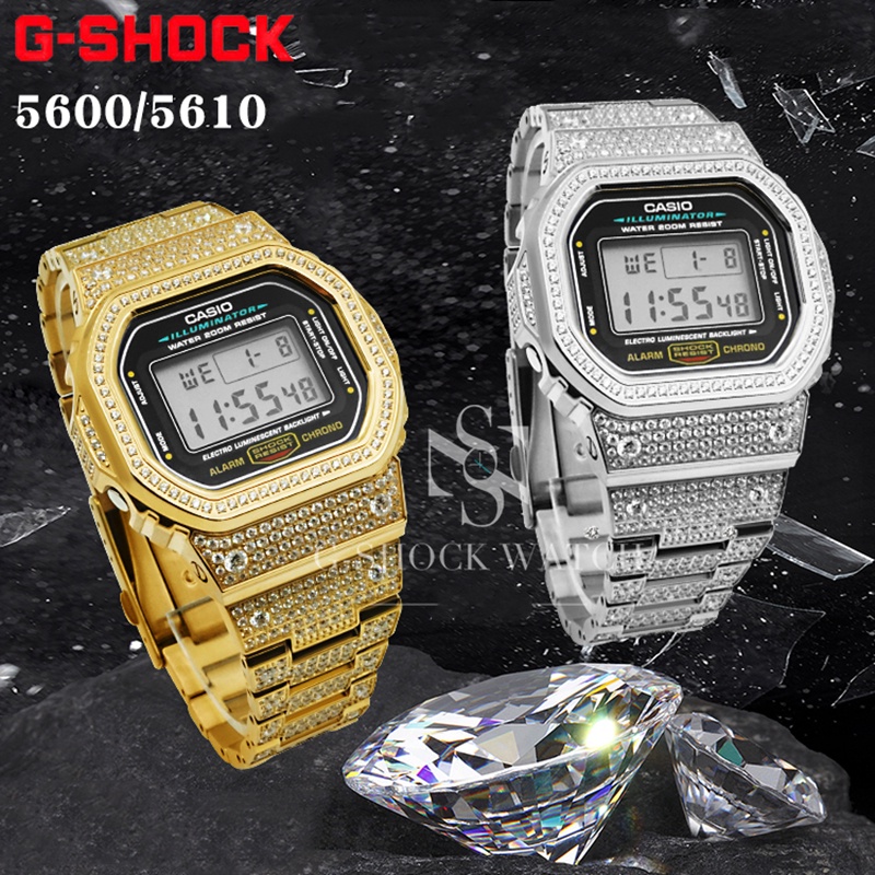 Ốp Đồng Hồ Bằng Thép Không Gỉ Cho Casio G-shock DW5600 GW-M5610 GW-M5600 GW-5000 DW-5025