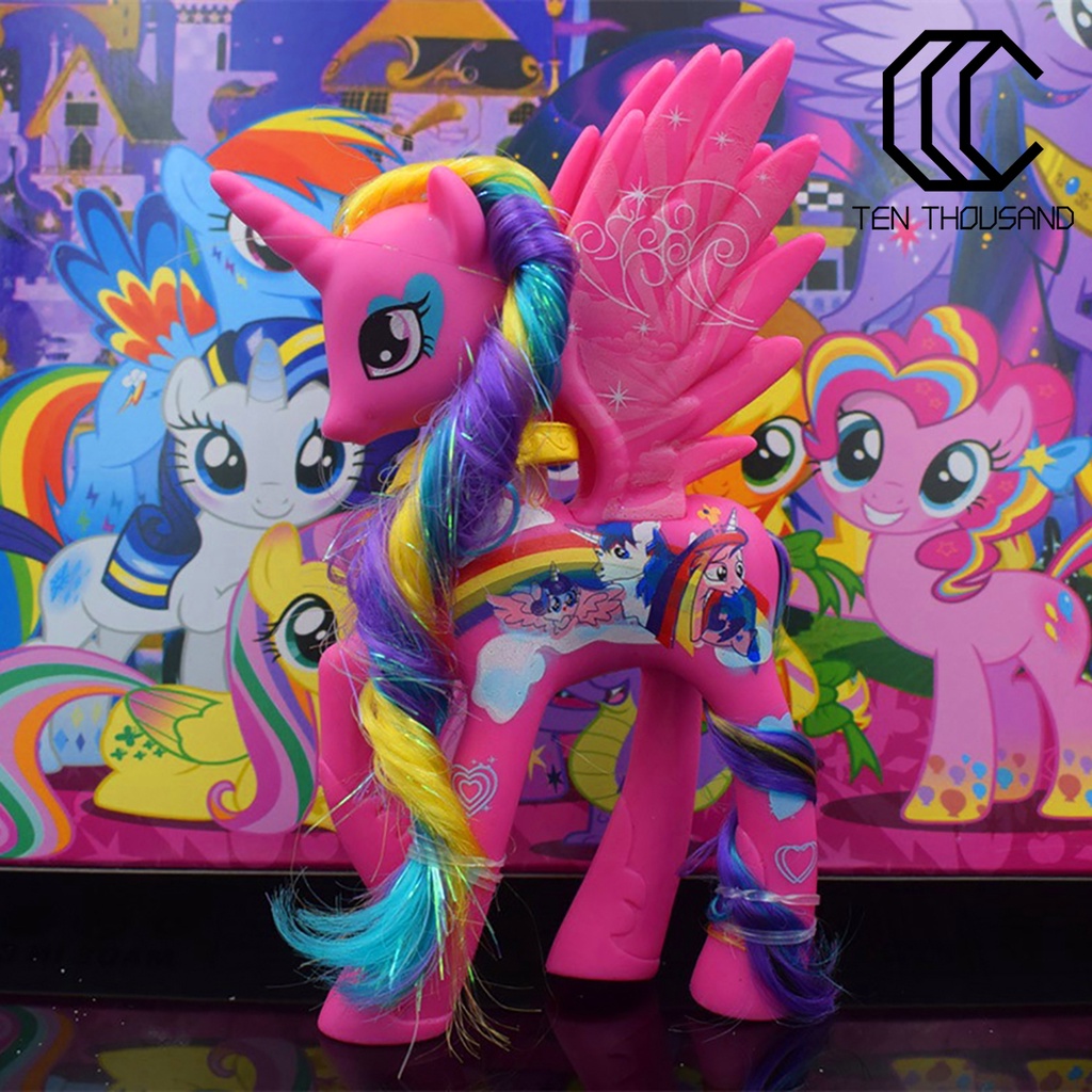 ✧Đồ Chơi Sưu Tầm Hình Ngựa Pony 14cm Bằng Nhựa PVC Dành Cho Bé