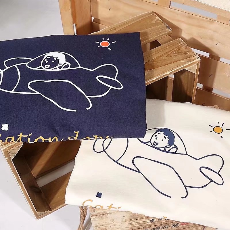 Áo Thun POLO Tay Ngắn Dáng Rộng Thêu Họa Tiết Hoạt Hình Phong Cách Hàn Quốc Thời Trang Mùa Hè Cho Nam size M-3XL