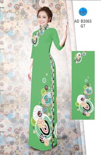 Vải áo dài lụa in 3D bộ