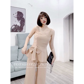 Set áo 2 dây nơ eo + quần suông