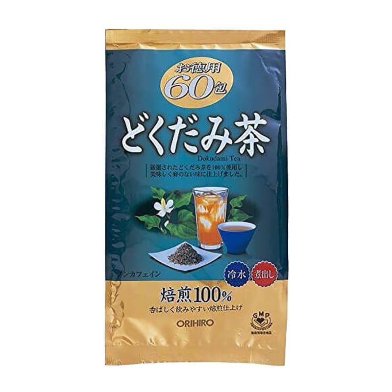 Trà diếp cá Dokudami Tea dạng túi lọc 180g Orihiro Nhật Bản - 60 gói nhỏ