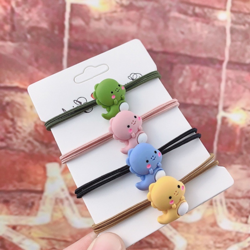 Dây Cột Tóc Hình Khủng Long Nhỏ Dễ Thương Phong Cách Hàn Quốc Cho Nữ