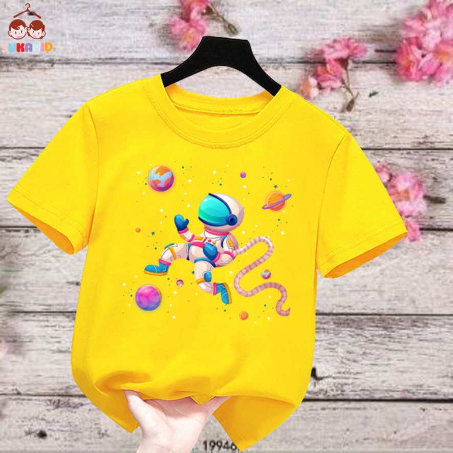 Áo thun hình phi hành gia ngôi sao vũ trụ cho Bé trai và gái.áo cho bé từ 6kg-30kg.AL59.