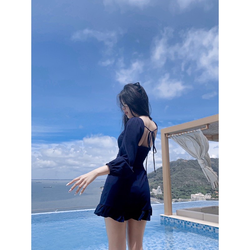 Đầm Tay Dài Rút Bụng Yoona