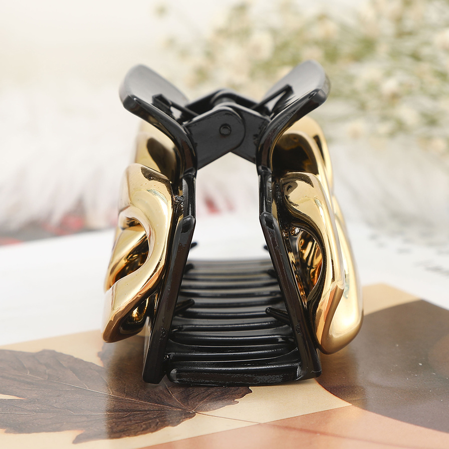 Kẹp Tóc Kim Loại Mạ Vàng Phong Cách Hàn Quốc Cho Nữ