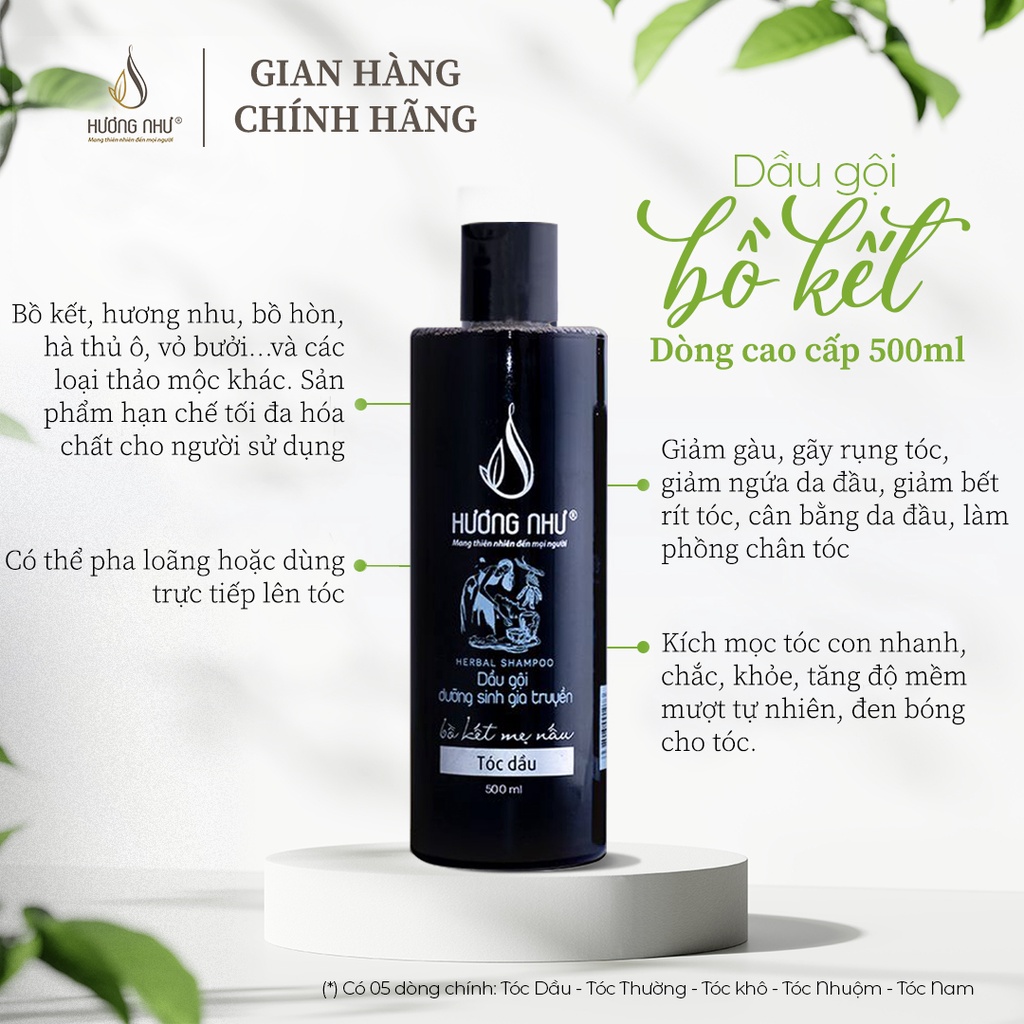 500ml - [GIẢM NHỜN, GIẢM RỤNG, GIẢM GÀU, MỌC TÓC]