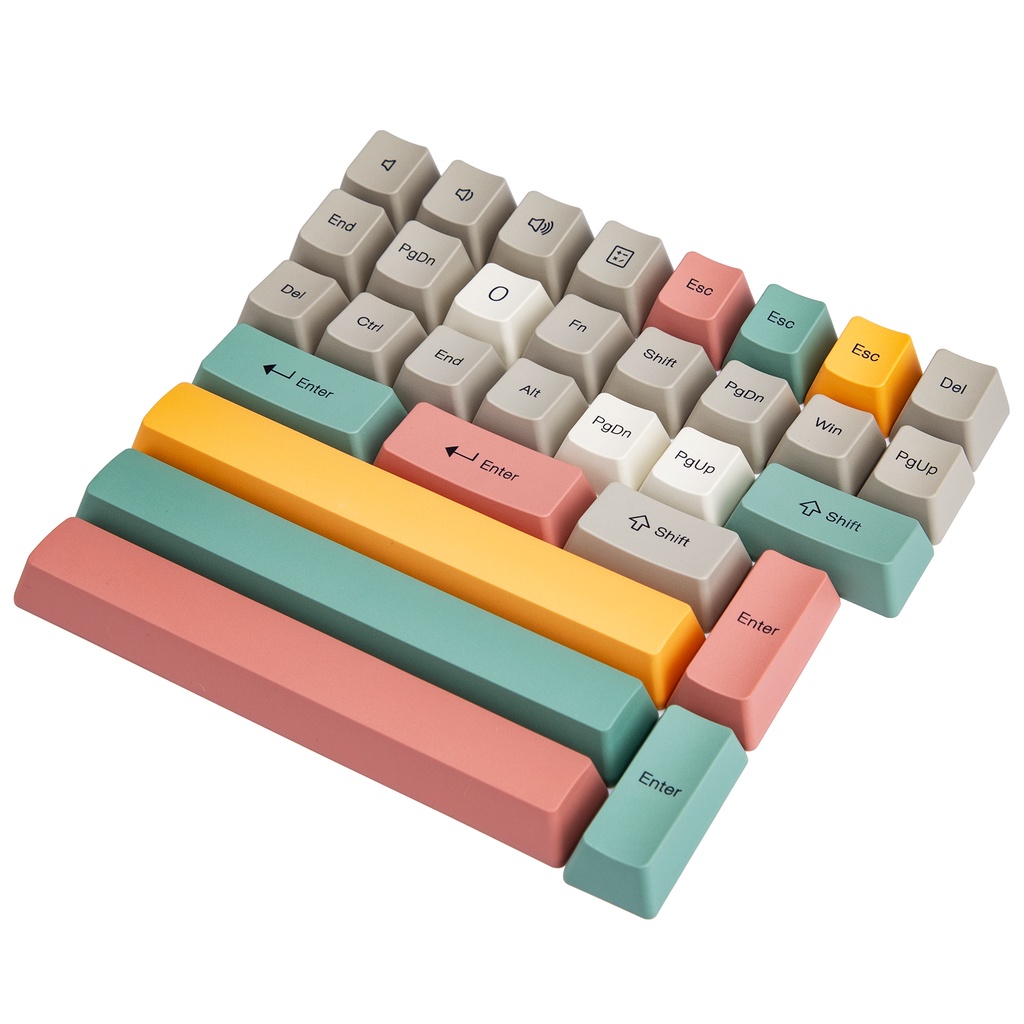PBT Keycaps 133 Phím Cấu hình OEM Bộ keycap phủ mờ dày dành cho Bàn phím cơ Cherry MX Gateron Kailh Switch