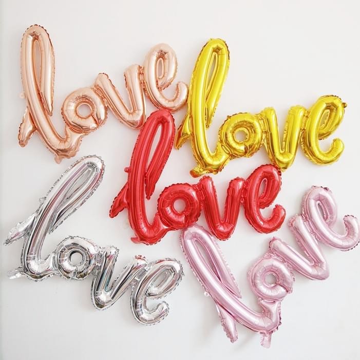 Chữ Love Bong Bóng Trang Trí Tiệc Sinh Nhật, Cưới, Lễ Kỷ Niệm