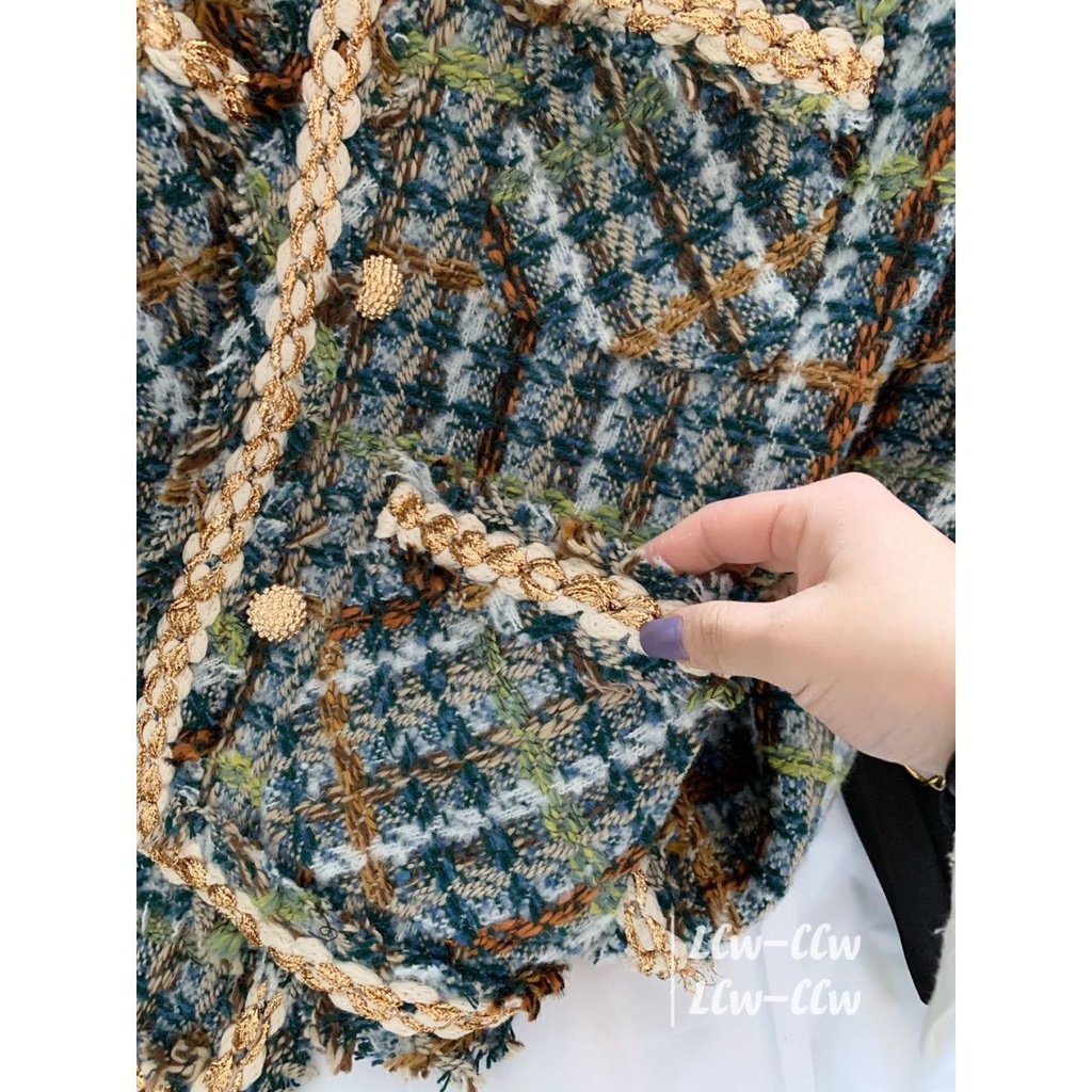 Knitting Phnom Penh small fragrant style coat women 2022 new fashion fashion style 2022 Spring and Autumn all kinds of high-end top girls