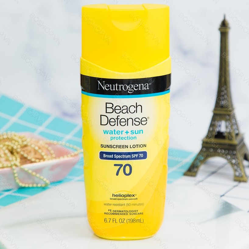 KEM CHỐNG NẮNG NEUTROGENA BEACH DEFENSE SUNSCREEN LOTION SPF 70 198ML CHÍNH HÃNG - 4981