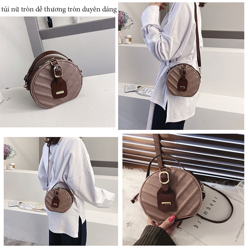 Túi Nữ Đeo Chéo Thời Trang Thiết Kế Tròn