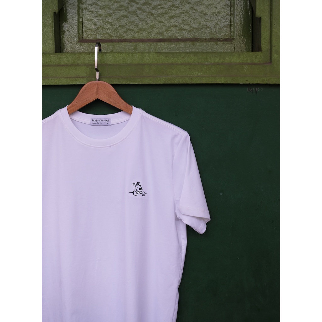 Áo thun unisex Snowy Dog - 100% cotton - Chính hãng Hayho Concept