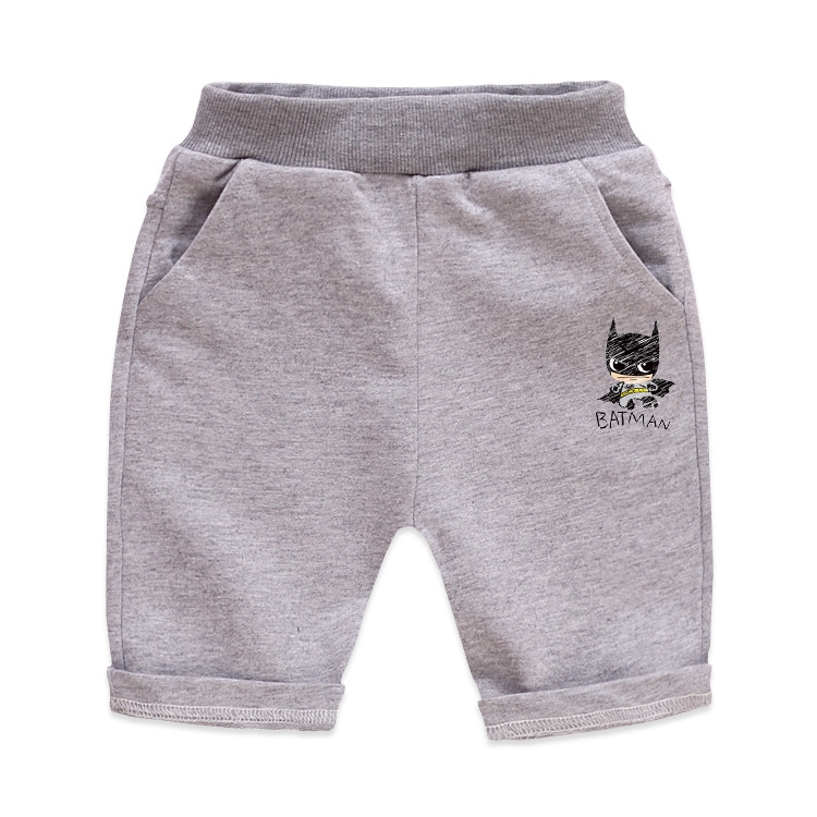 Quần Short Cotton Thể Thao Hình Người Dơi Cho Bé Trai (2 Màu)