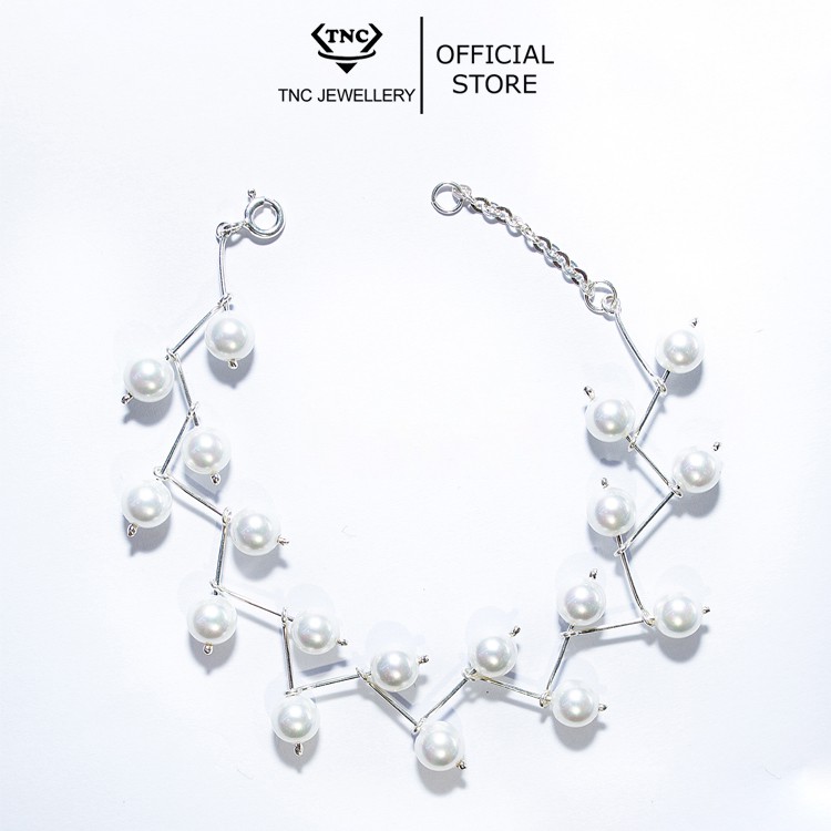 Vòng Tay Bạc, Lắc Tay Bạc Ngọc Trai Nhân Tạo TNC JEWELLERY