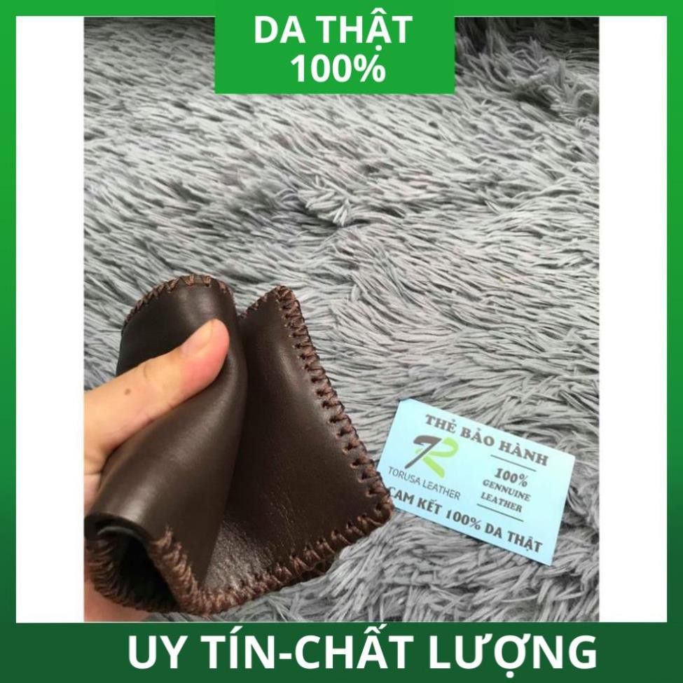 [ DA CAO CẤP ] - Ví Nam Da bò Khắc Tên Handmade Dáng Ngang TORUSA LEATHER Bảo Hành 12 Tháng