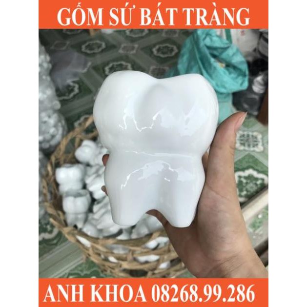 Cốc hình răng xuất khẩu - Gốm sứ Bát Tràng Anh Khoa