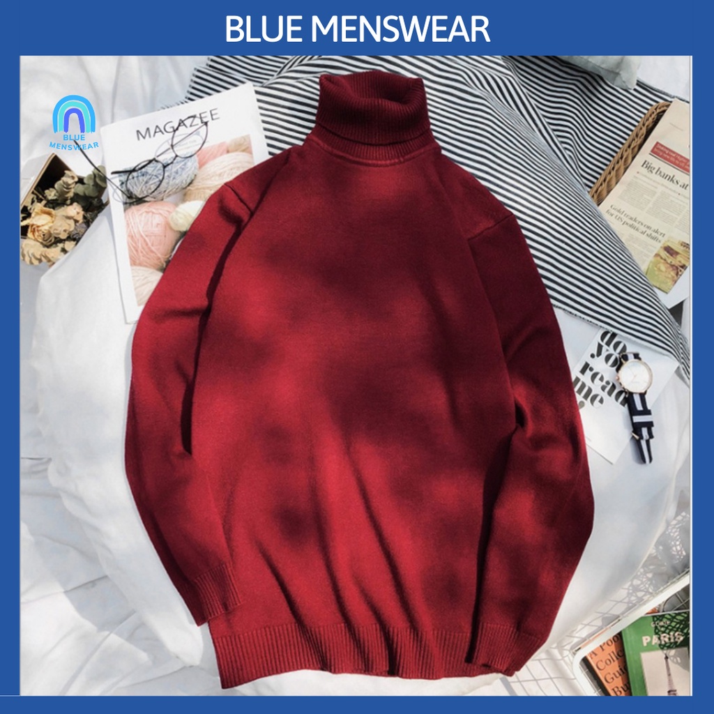 Áo Len Nam cổ lọ dài tay đẹp thời trang nam cao cấp AL59 - BLUE MENSWEAR | BigBuy360 - bigbuy360.vn