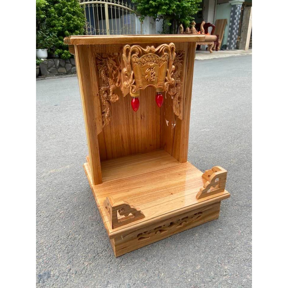 Bàn thờ thần tài ông địa 35cm - Đồ Gỗ Vinh