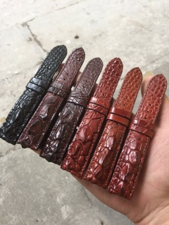 (Hot Hot) Dây da đồng hồ gai tay cá sấu