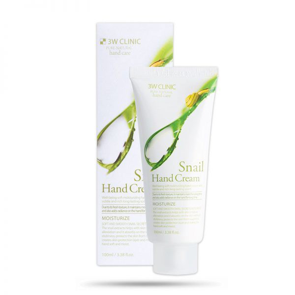 Kem Dưỡng Da Tay Ốc Sên 3W Clinic Snail Hand Cream 100ml