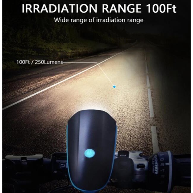 Chuông Kevanly Cho Xe Đạp Chống Thấm Nước Có Thể Sạc Lại Bằng Cổng Usb