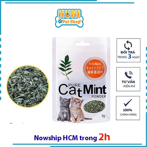 Gói cỏ mèo (Catnip) gói 5g cát níp tạo sự hứng thú thư giãn cho mèo - Huni petshop