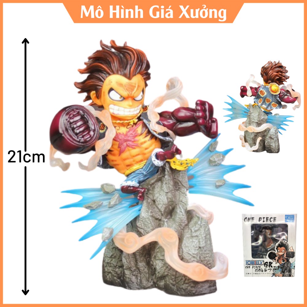 Mô Hình Luffy mũ rơm Gear 4 Snake Man Cao 21cm -  Figure Tượng Monkey D.Luffy Vua Hải Tặc