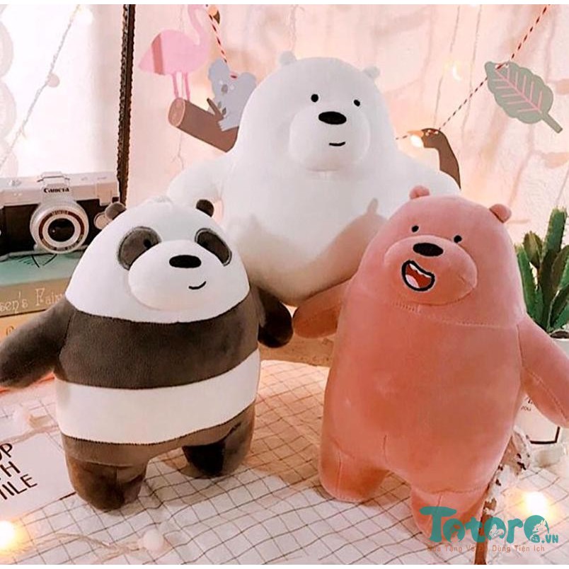 Gấu bông We Bare Bear đứng thẳng nhí - 20cm