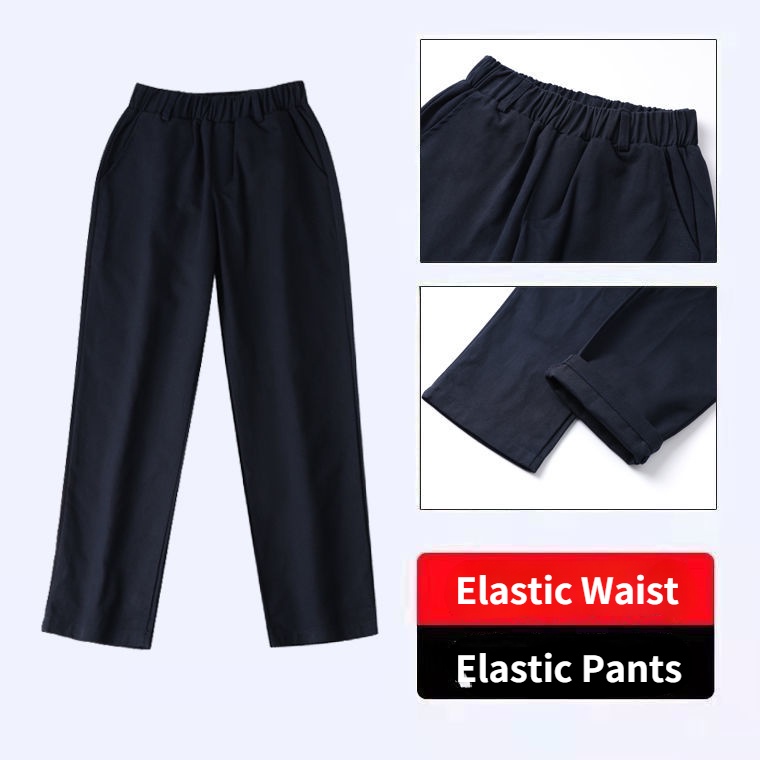 Quần Kaki Dài Màu Xanh Navy Thời Trang Cho Học Sinh