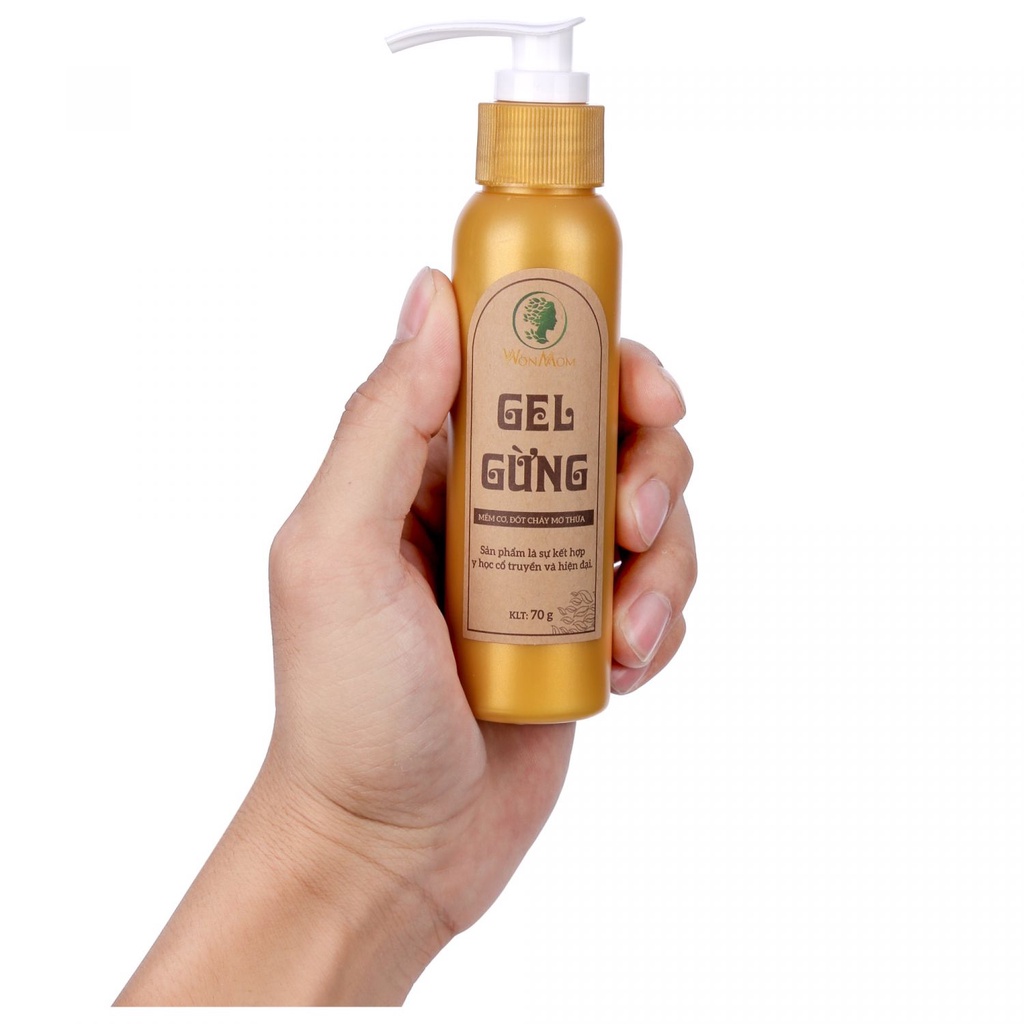 Gel Gừng Thảo Dược Massage Tan Mỡ Bụng Sau Sinh Wonmom 70g