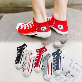 Vớ cotton cổ thuyền in họa tiết vui nhộn thời trang xuân hè cho nam