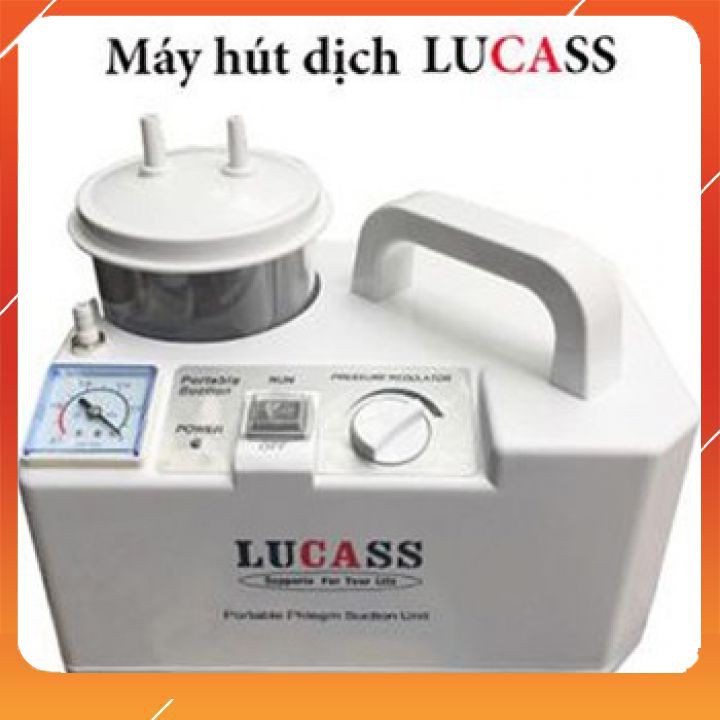 Máy Hút Mũi, Hút Dịch, Hút Đờm LUCASS SS-6A [CHÍNH HÃNG BH 24 THÁNG] Tặng Kèm 2 Đầu Hút Dịch