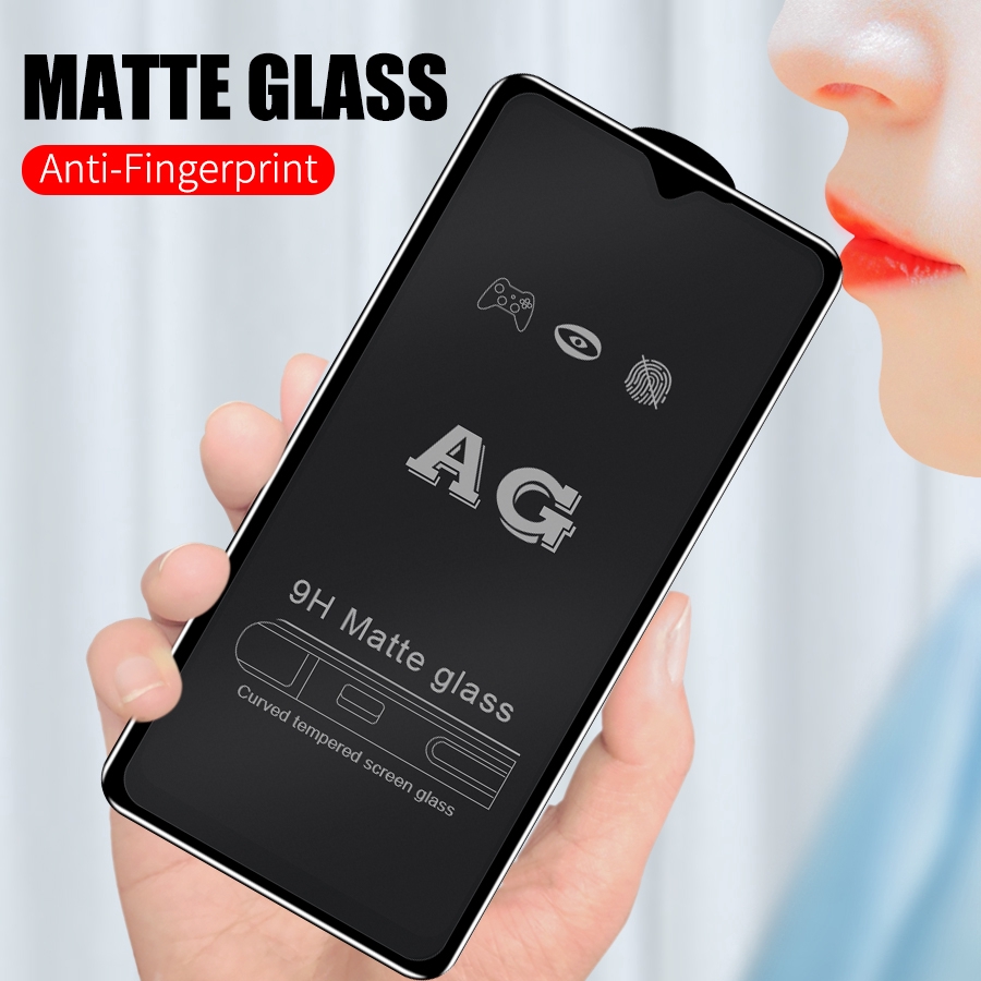 Kính cường lực nhám full màn chống vân tay AG Cho Samsung Galaxy A14 A24 A34 A54 A04 A04S A10 A20 A30 A50 A10S A20S A30S A50S A21S A02S A03S A52S A01 A02 A03 A11 A31 A51 A71 A12 A22 A32 A42 A52 A72 A13 A23 A33 A53 A73 S20 S21 FE
