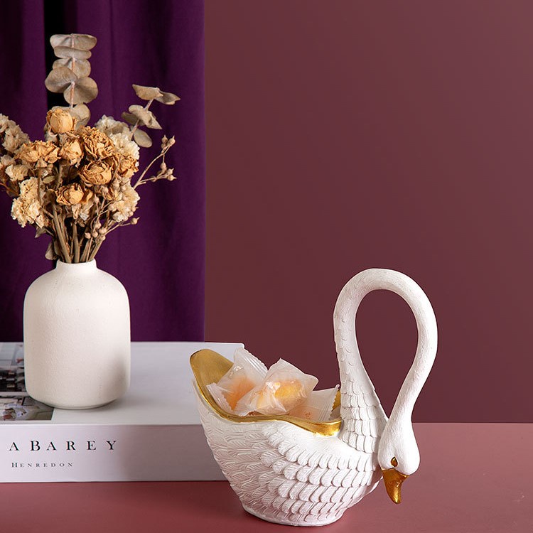 Decor giỏ đựng keo sáng tạo hình con vịt. Trang trí nội thất phòng khách. Đạo cụ cổ điển chụp ảnh, quán cà phê.